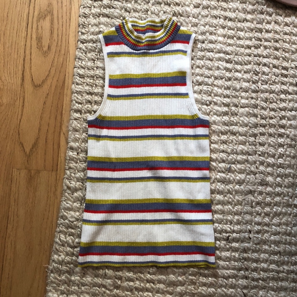 Turtleneck Tank Top Sweater